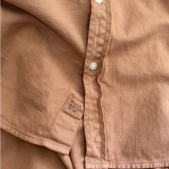 Frank & Eileen Mary Classic Shirtdress Famous Denim 100% Cotton Desert Size XL - Picture 11 of 13